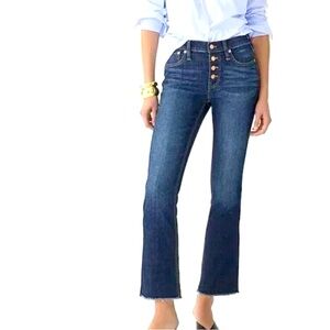 J Crew Billie Demi Boot Crop Denim Jeans